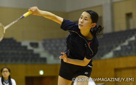 女子シングルスを制して春の頂点に立ったU-19ジュニアナショナルの鈴木ゆうき（聖ウルスラ学院英智）